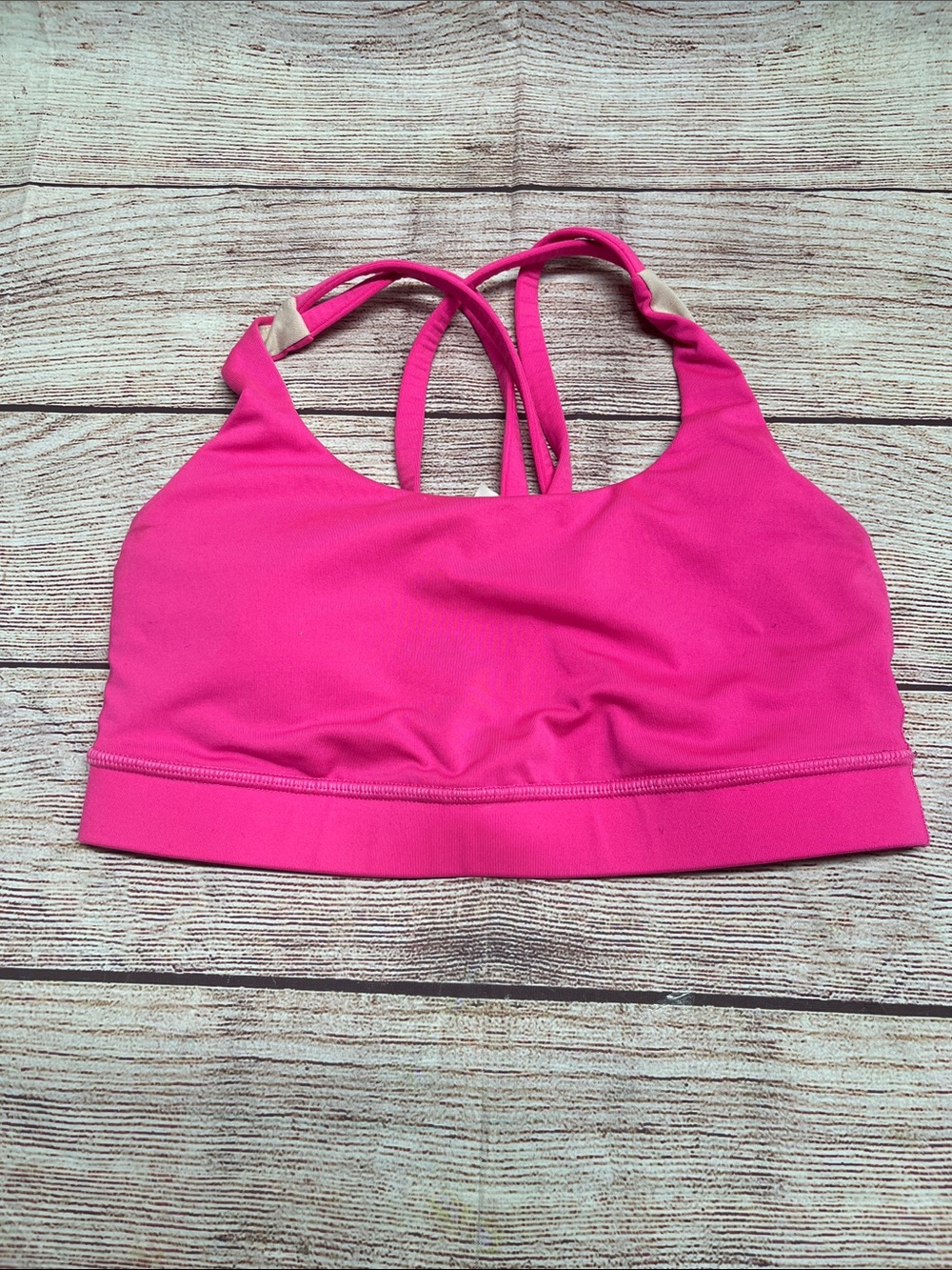 lululemon athletica Bright Pink Strappy Sports Bra
